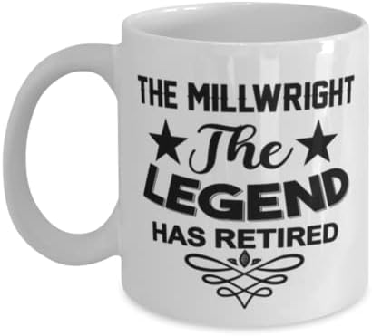 Millwright šolja, legenda se povukla, novost jedinstvene ideje za poklone za Millwright, šolja za kafu čaj Bijela