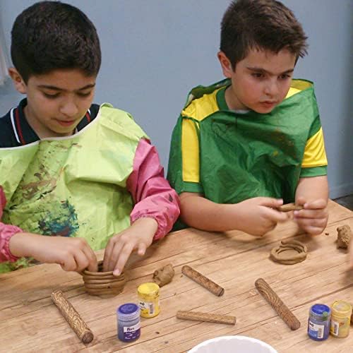 Lzttyee Set od 10 drvenih ručki grnčarski alati za modeliranje gline Rollers Kit Brown