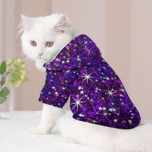 Glitter Galaxy Stars Pas i CAT kostimi Slatka kućna recepcija sa šeširom Slatka odjeća