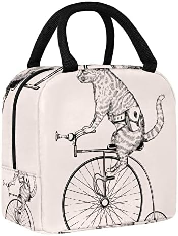 steam-punk Cat torba za ručak za višekratnu upotrebu paket obroka pogodan za kancelarijske školske Pikničke