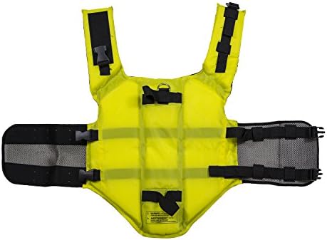 Swimwayways Doggie Swim prsluk za spašavanje za bazen, jezero, brod, sa ručkama, boja: žuta veličina: srednja
