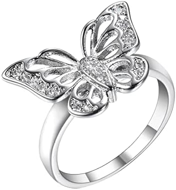 Kreativna žena cirkon narukvica za životinje Leptir nakit prsten za vjenčanje prsten modni princeza zaručni