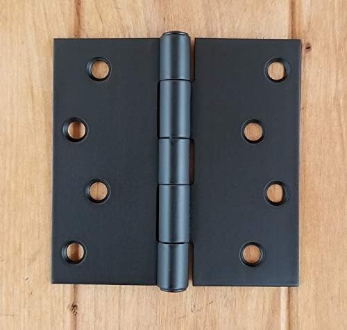 Šarke za crne šarke od nehrđajućeg čelika - četverokutni čelični čelični čelični četvero, ne-izmjenjivi PIN, vrlo otporan na hrđu, 3 pakovanje