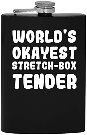 Svjetski Okayest Stretch-Box Tender - 8oz Hip tikvica za piće alkohola