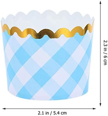 Držač kolača od hemotona 200pcs cupcake čaše malog papirnog kolača za pečenje čaše za pečenje čašice za pečenje papira za papir za papir za rušenje za vjenčanje rođendan obljetnice Cookie Cookie