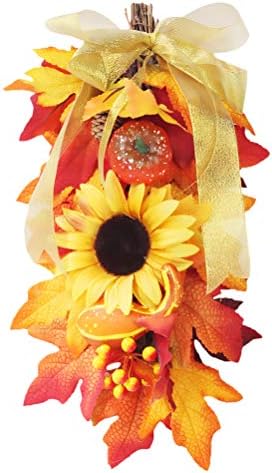 Privjesak za cvijeće Amosfun MAPLE Ostavite viseći dekor suncokreta narančaste zabave