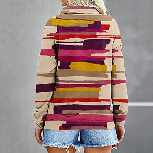 Ženski prevelirani polovicu pulover sa visokim vratom, duks s dugim rukavima, dugim rukavima dugim