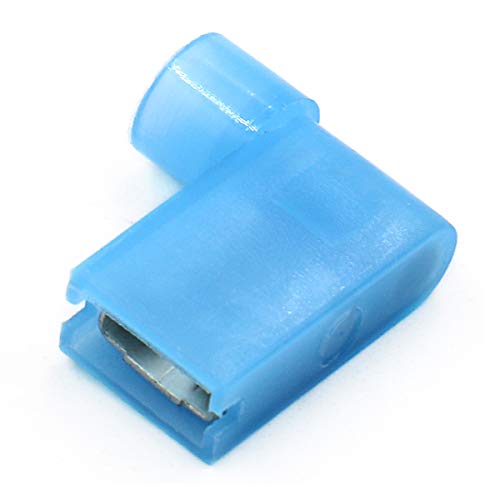 Baomain ženska lopata konektor izolirana terminal zastave 16-14 AWG 1,5-2,5 mm² plavo pakovanje od 100