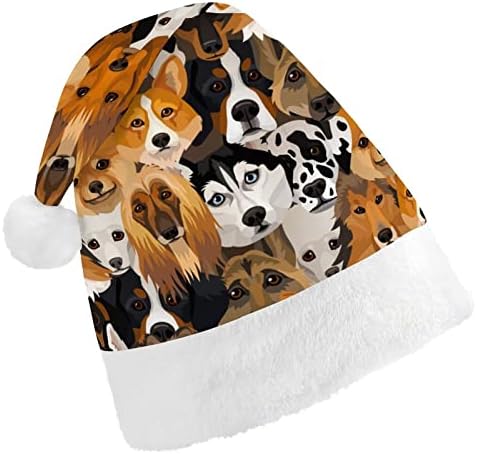 Pet Psi Božić šešir Santa šešir za unisex odrasle Comfort klasični Božić kapa za Božić Party Holiday