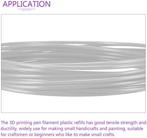 Dmiotech 1 pakovanje 16ft 3D olovka za punjenje 1,75 mm PCL 3D ispiranje punjenje sive, za 3D pisače 3D