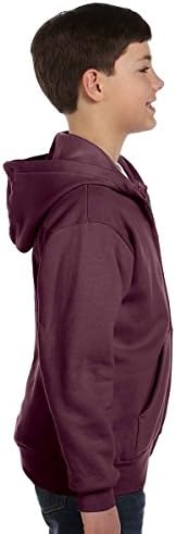 Hanes P480 Youth 7,8 oz, 50/50 Comfortblend punog zip hoodie