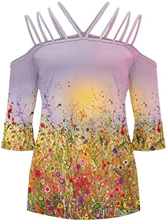 Lady kratki rukav 2023 odjeća Crewneck pamuk grafički casual bluza majica Ljetna jesen majica za žene za žene