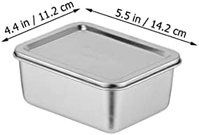 Kabilock kutije za mentalni užina sa okruglim otporom zaptiveni ručak izlijevanje sitne boje veličine srebrnog umaka za uklanjanje poklopca nehrđajućeg spremnika odraslih za višekratnu upotrebu čelika za višekratnu upotrebu čelika