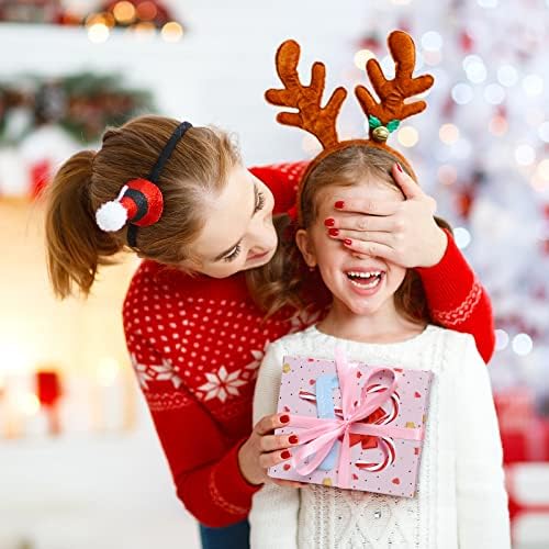Chinco 12 kom. Novogodišnje poklon kartice kutije za ružičaste plave poklon kutije za poklone malih snjegovića