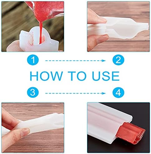 Gorgecraft silikonski cijev za usne u ugradi sapun okrugli kalupi Napravite alati za pribor za DIY Craft