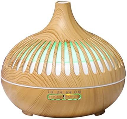 UxZDX Aromaterapija Esencijalni difuzor ulja Difuzor za drvo Zrno upravljanje Zrak Humidifier cool sa 7 boja LED svjetlo