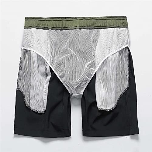 Muške kratke hlače za plažu elastični struk Fitness brze sušeće hlače za muškarce ljetne hlače od pet tačaka čvrste Ležerne kratke staze