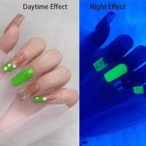 VERONNI sjaj u tamnom laku za nokte zeleni Neonski lak za nokte fluorescentni svijetli Gel za nokte