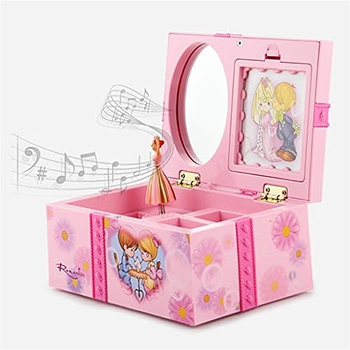 WPYYI Dancing Girl Music Box ukrasi Početna Dekor organizator Muzička kutija (boja: ružičasta, veličina