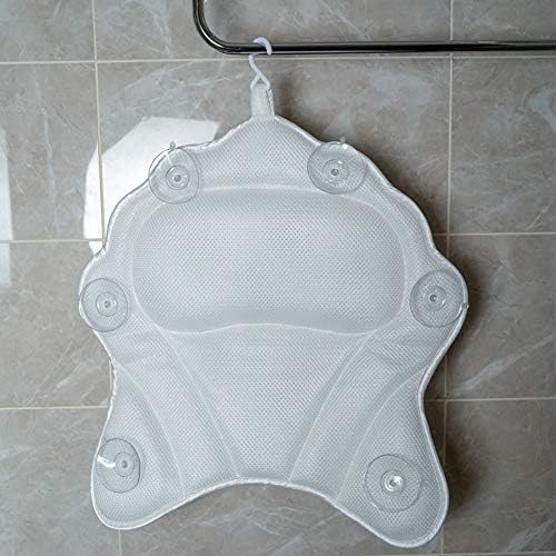 LHH jastuk za kupanje, komforan jastuk za kadu sa kukom 3D mrežom zrakom Tehnomijenje neklizajuće usisne čaše za ergonomski naslon za glavu i leđa Dužina podrške 16 Ita