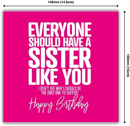 Punkcards, smešne rođendanske čestitke za sestru, svako treba da ima sestru kao što si ti. Ne vidim zašto