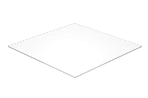 Falken dizajn akrilni pleksiglas, bijeli prozirni 55%, 12 x 12x 1/8