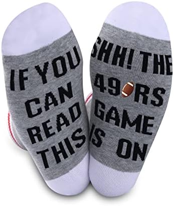 2pairs Novelty Fans poklon čarape ako možete pročitati ovo SHHH fudbalska utakmica je na poklon fudbalskih navijača