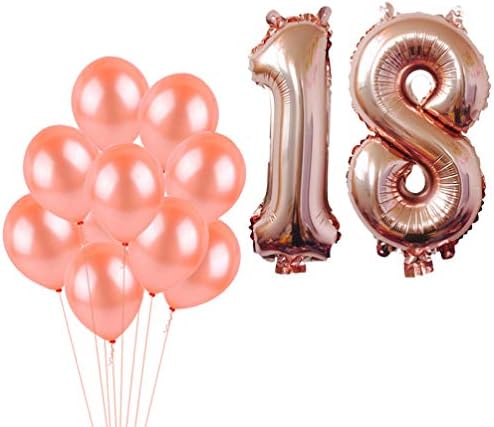Toyandona 10pcs Rođendan baloni, Party Balloons Set, Brojni baloni za svadbenu zabavu Ukrasi