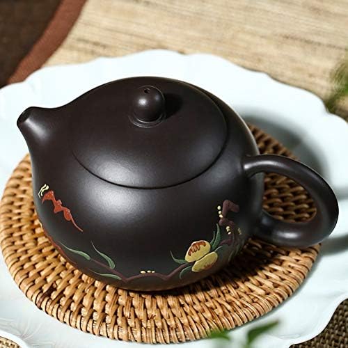 Wionc čaj za čaj Purple Clay Xishi čajnik Ore Crno blato čajnik ručno izrađen čaj 188 Kuglični filter 240ml