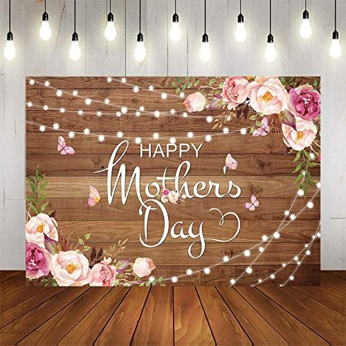 Avezano Sretan Majčin dan pozadina rustikalni cvijet rasvjeta majke dan pozadina Majčin dan Pink rumenilo cvijet