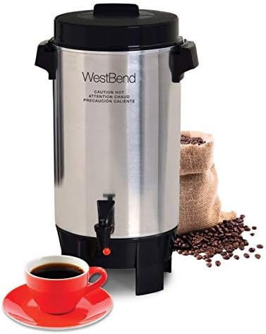 West Bend 58002 Komercijalna urna za kafu od visoko poliranog aluminijuma ima automatsku kontrolu Temperature