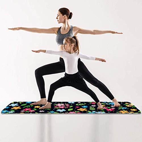 Unicey debela neklizajuća Vježba & amp; fitnes 1/4 prostirka za jogu sa šarenim Ditsy Floral Print Print za Yoga Pilates & amp ;Vježba fitnesa na podu