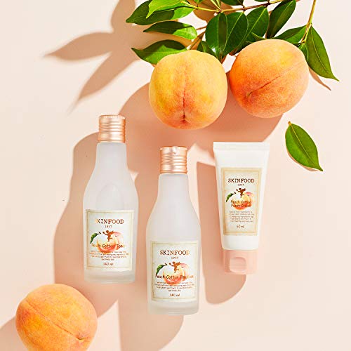 SKINFOOD Peach Cotton Emulsion 140ml - Sebum Control Essence tip hidratantni losion za lice za masnu