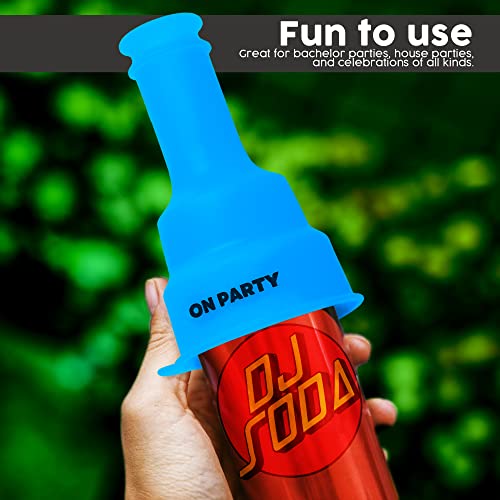 Na Party Beer Bong Funnel-prijenosni pivski lijevak za zabave i događaje - jedinstvena slamka za piće plave limenke/flaše