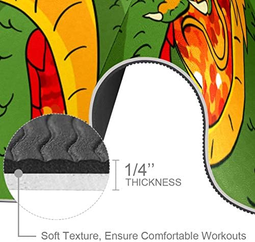 Siebzeh Dragon Rainbow Stripe Premium Thick Yoga Mat Eco Friendly Rubber Health & amp; fitnes non Slip