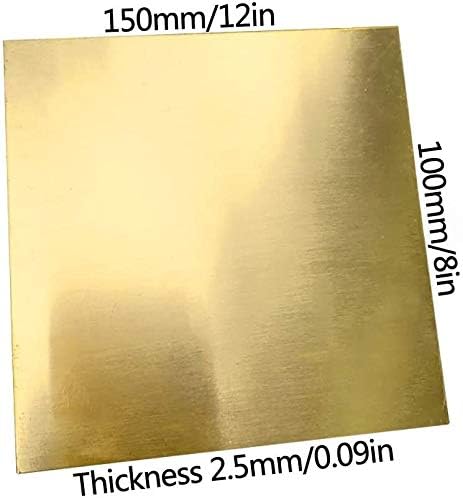 Z Kreirajte dizajn Mesingana ploča Mesingani lim za obradu metala zanat DIY, dužina i širina veličina 4x6 inča Debljina različite specifikacije, 5mm metalna bakrena folija