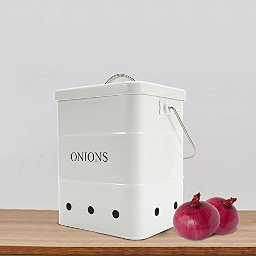 Gdfjiy Onion Storage Bin, Kuhinja Storage kanister, kuhinja ostava Organizator Tin sa hermetičkim