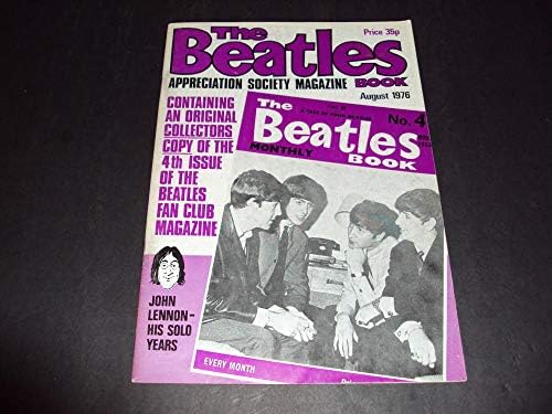 Rare The Beatles Appreciation Society Book # 4 avgust 1976 NM