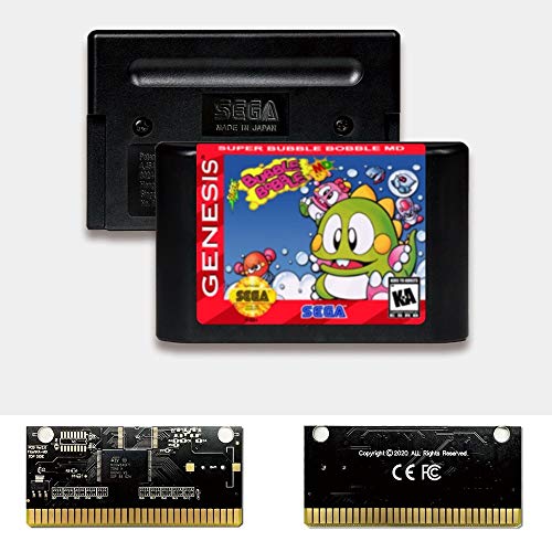 Aditi Super Bubble Bobble - SAD Label FlashKit MD Electroless Gold PCB kartica za Sega Genesis Megadrive