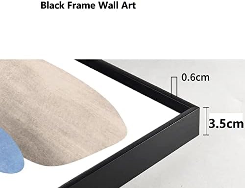 Grafiti velike veličine apstraktno platno klasično uljano slikarstvo ljubav slikarstvo crno uokvirene slike za dnevni boravak modularno 60x126cm / 24x50in crni okvir