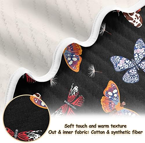 Cataku leptiri za dječje ćebe za dječake Dječji pamučni mali pokrivač krevet mekano toplo prijem za bebe za dječje kolica 30 x 40