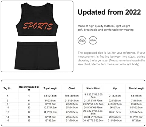 SXIWEI Kids Girls 2pcs Workout Suit odijelo Gimnastika Plesni tenk Vrh i plijen kratke hlače Set odjeće