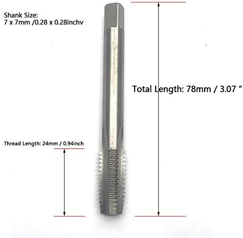 Nge Metric Tap M10 x 1 mm PILT H2 LIJEVI PRIKLJUČIVANJE NIKADA TAP HSS Stroj za navoj električna bušilica (M10 x 1mm, fini zubi)