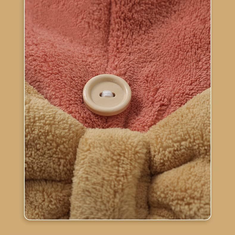 CZMYLZYTTT TOWEL HAPEL, TURBAN 3 PACK, ručnik za kosu mikrofibre, super upijajući ručnik za kosu za sušenje kose sa gumbom, kapu za suhu kosu