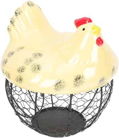 Ipetboom korpa za jaja žičane korpe za pileća jaja sa poklopcem metalna korpa za skladištenje novost posuda za voće Snack kontejner stol središnji dio seoske kuće dekor za užinu od hljeba od jaja vjenčani dekor