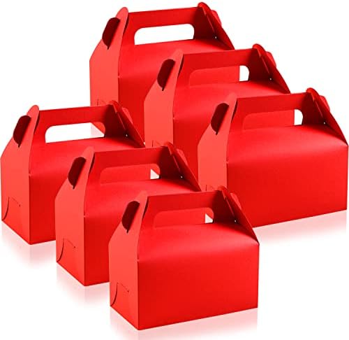 30 kom Zabatnih kutija za poslastice, male kutije za poslastice crvene kutije za zabavu kartonska Kraft papir poklon kutija desertne bombone kutije za kolačiće za rođendan Baby Shower Majčin dan pogodnosti za zabavu, 4,5 x 3,1 x 5,1