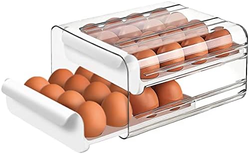 Držač za jaja velikog kapaciteta za frižider, kanta za skladištenje kontejnera za jaja, posuda za skladištenje