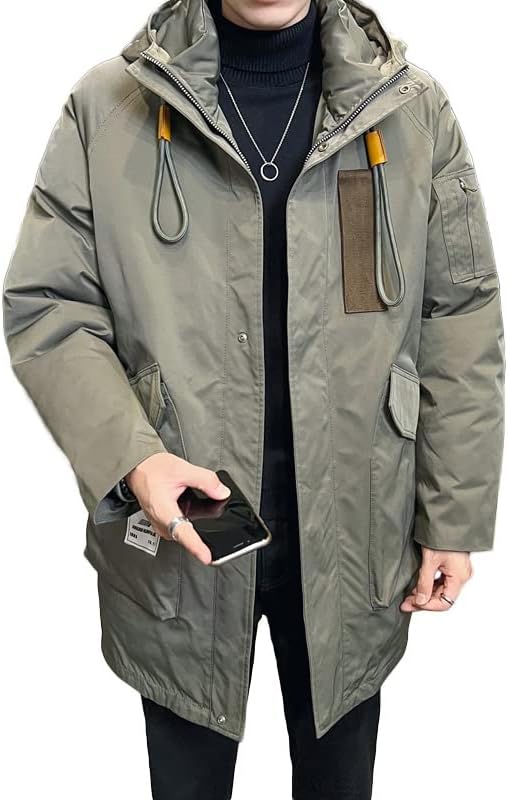 UKTZFBCTW Teška radna odjeća pamučna jakna Muški srednji kaput trekking oluje kampiranje skijanje vjetar