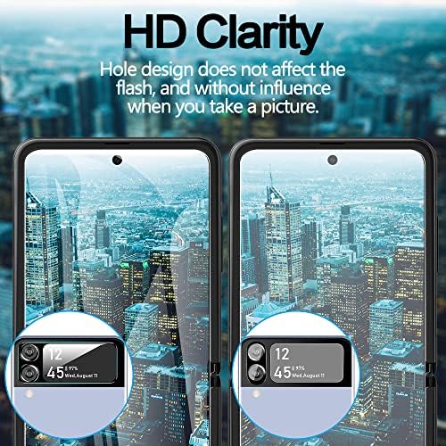 [2 + 2 paket] YWXTW za Samsung Galaxy Z Flip 4 5G EPU zaštitnik ekrana + sočiva za zaštitu fotoaparata Zaštitna stakla, nadograđena ultra tanka visoka razlučivos