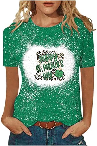 Sretan Dan ul Patricke, žene za žene slatke Gnomes Grafičke majice Irska Shamrock Lucky Green Clover Ljetni osnovni tebi